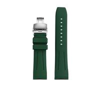 NFJNFCF Compatible With Citizen Skyhawk The Second Generation JY8074 JY8085 Fashion Movement Rubber Watch Strap 22mm Man Curved Arc Mouth Watchband(Black Green,20mm)