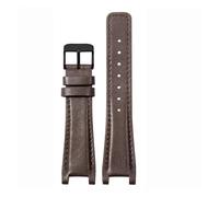 NFJNFCF Compatible With GC Gucci YA1332 YA1333 YA1335 Men's And Women's Exquisite Genuine Cow Leather Waterproof Watchbands 16x10 20x12 22x14mm(Brown-BK-K1,22x14mm)