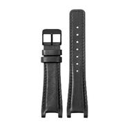 NFJNFCF Compatible With GC Gucci YA1332 YA1333 YA1335 Men's And Women's Exquisite Genuine Cow Leather Waterproof Watchbands 16x10 20x12 22x14mm(Black-BK-K1,22x14mm)