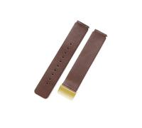 NFJNFCF Compatible With Huawei B3 Replace Fashion 16 18 20 22mm Watch Strap B6 B5 B2 Business Men Women Sports Sweat-Proof Smart Leather Accessories(Brown-Golden,16mm)