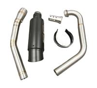 NFJNFCF Compatible With Yamaha 2008-2017 YZF R15 MT-15 MT 125 Motorcycle Full Set Silencer Middle Link Pipe Tube Modified(Style D)