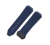NFJNFCF Compatible With Yubo Big Bang Classic Fusion Series Exquisite Elastic Comfortable Waterproof Watchbands Black Blue White 26x19mm(Blue-Black-Z2)