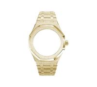 NFJNFCF GA-2100 Modified Bezel Kit Compatible With Casio GA2100 GA-2110 WatchBand 316L Set Metal Bracelet Watch Strap Case Men's Accessories(Frost gold B)