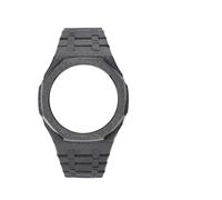 NFJNFCF GA-2100 Modified Bezel Kit Compatible With Casio GA2100 GA-2110 WatchBand 316L Set Metal Bracelet Watch Strap Case Men's Accessories(Frost black A)