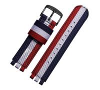 NFJNFCF Nylon Watchband Compatible With SWATCH YCS YAS Watch Belt Strap Watch Accessories Refit Bracelet Wristband 17mm 19mm Men And Women Canvas(Red white blue BK,19mm)