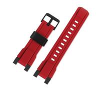 NFJNFCF Sport Rubber Men's Strap Compatible With Casio Immortal Bird MTG-B2000 Silicone Watchband MTG B2000 Modify Connector Bracelet Accessories(Red Black buckle)