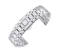 NFJNFCF Universal Stainless Steel Strap 22mm Sivler Black Compatible With Mido Huawei Hamilton Seiko Omega Watch Quick Release Bracele(Silver)