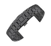 NFJNFCF Universal Stainless Steel Strap 22mm Sivler Black Compatible With Mido Huawei Hamilton Seiko Omega Watch Quick Release Bracele(Noir)