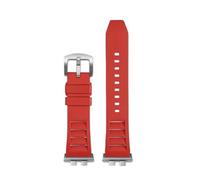 NFJNFCF Watchband Compatible With Casio GMW-B5000 GM-B2100 GMB2100 GMC-B2100 MRG-B2100D Watch Band Rubber Strap Link Replacement Bracelet(Red-silver pin)