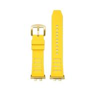 NFJNFCF Watchband Compatible With Casio GMW-B5000 GM-B2100 GMB2100 GMC-B2100 MRG-B2100D Watch Band Rubber Strap Link Replacement Bracelet(Yellow-gold pin)