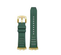 NFJNFCF Watchband Compatible With Casio GMW-B5000 GM-B2100 GMB2100 GMC-B2100 MRG-B2100D Watch Band Rubber Strap Link Replacement Bracelet(Green-gold pin)