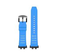 NFJNFCF Watchband Compatible With Casio GMW-B5000 GM-B2100 GMB2100 GMC-B2100 MRG-B2100D Watch Band Rubber Strap Link Replacement Bracelet(Sky blue-black pin)