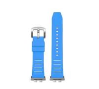 NFJNFCF Watchband Compatible With Casio GMW-B5000 GM-B2100 GMB2100 GMC-B2100 MRG-B2100D Watch Band Rubber Strap Link Replacement Bracelet(Sky blue-silver pin)