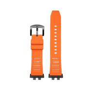 NFJNFCF Watchband Compatible With Casio GMW-B5000 GM-B2100 GMB2100 GMC-B2100 MRG-B2100D Watch Band Rubber Strap Link Replacement Bracelet(Orange-black pin)