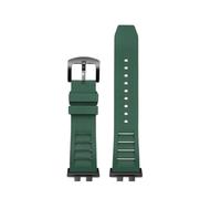 NFJNFCF Watchband Compatible With Casio GMW-B5000 GM-B2100 GMB2100 GMC-B2100 MRG-B2100D Watch Band Rubber Strap Link Replacement Bracelet(Green-black pin)