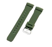 NFJNFCF Waterproof Durable Resin Watch Strap Khaki Black Green White 16mm Compatible With Casio Octagon GM-S2100 Watchband Solid Steel Pin Buckle(Army Green(MS)-ST-K5)