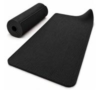 NFK Textile Portable Yoga Mat Thick Exercise Gym Workout Mats Men Women | Premium NBR Yoga Mat, 8mm Cushioned Support for Yoga, Pilates, Exercise & Workouts, Lightweight & Rollable, 183 x 61cm