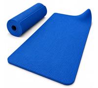 NFK Textile Portable Yoga Mat Thick Exercise Gym Workout Mats Men Women | Premium NBR Yoga Mat, 8mm Cushioned Support for Yoga, Pilates, Exercise & Workouts, Lightweight & Rollable, 183 x 61cm