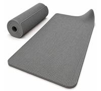 NFK Textile Portable Yoga Mat Thick Exercise Gym Workout Mats Men Women | Premium NBR Yoga Mat, 8mm Cushioned Support for Yoga, Pilates, Exercise & Workouts, Lightweight & Rollable, 183 x 61cm