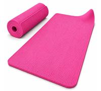NFK Textile Portable Yoga Mat Thick Exercise Gym Workout Mats Men Women | Premium NBR Yoga Mat, 8mm Cushioned Support for Yoga, Pilates, Exercise & Workouts, Lightweight & Rollable, 183 x 61cm