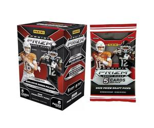 NFL 2025 Panini Prizm Draft Picks Collegiate Football Blaster Box | 6 Packs