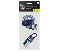 NFL 47584012 Seattle Seahawks 4" x 4" Sticker (Pack of 2)