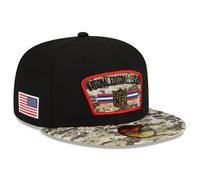 NFL Adult Fitted Cap New Era Black/Camo Salute To Service Hat - New