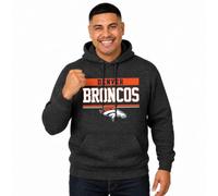 NFL Adult Gameday Charcoal Hooded Sweatshirt - Cotton & Polyester Blend - Stay Warm and Represent Your Team in Style, Charcoal, Large