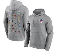 NFL All Team Logo Men's Hoodie Grey XL