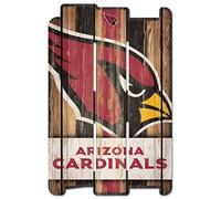 NFL Arizona Cardinals Wood Fence Sign, Black