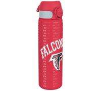 NFL Atlanta Falcons Lightweight Steel Water Bottle, 600 ml/20 oz | Leak Proof, Non-Insulated, Easy to Open, Secure Lock, Dishwasher Safe, Flip Cover, Fits Cup Holders, Metal Water Bottle