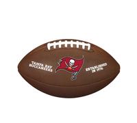Wilson American Football NFL TEAM LOGO, Official Size, Blended Leather, Tampa Bay Bucanneers