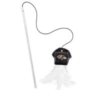 NFL Baltimore Ravens Team Jersey Wand with CAT NIP, Cat Toy Jersey Shaped Plush Teaser Toy for Cats & Kittens - Interactive Pet Toy for Play & Exercise