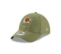 New Era Chicago Bears 39thirty Stretch Cap On Field 2019 Salute To Service Olive - L-XL