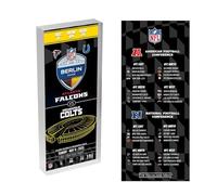 NFL Berlin Germany Game Atlanta Falcons vs Indianapolis Colts 2025 3D Ticket Admission Ticket as BlocKart Stand