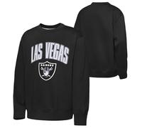 NFL Boys Place Kicker Po Flc Crew Neck Fleece, Black, 9-11 Years EU