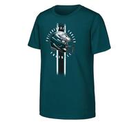 NFL Boys Play Hard Tee Short Sleeve T-Shirt, Eagles Green, 7-8 Years EU