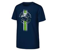 NFL Boys Play Hard Tee Short Sleeve T-Shirt, Navy, 7-8 Years EU
