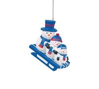 NFL Buffalo Bills Tree Decoration Snowman Sledding Snowmen Sledding Pendant Ornament Christmas Tree