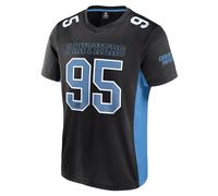 NFL Carolina Panthers Core Foundation Top Polymesh Shirt Black, black, M