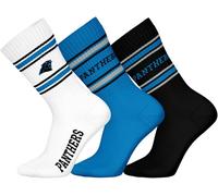 Nfl Carolina Panthers Socks 3 Pack Crew Socks