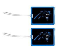 NFL Carolina Panthers Vinyl Luggage Tag, 2pk, Blue, One Size