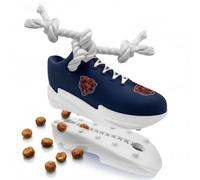 NFL Chicago Bears Cleat Sneaker Spike Dog Toy, Football Treat Dispenser Chew Toy for Dogs, Interactive Rope Tug Toy, Slow Feeder Natural Rubber Dog Toy with Official Team Logo