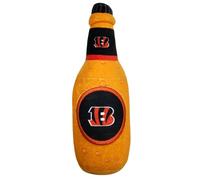 NFL Cincinnati Bengals Beer Bottle Plush Dog & CAT Squeak Toy - Cutest Stadium SODA Bottle Snack Plush Toy for Dogs & Cats with Inner Squeaker & Beautiful Football Team Name/Logo