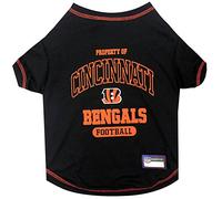 NFL Cincinnati Bengals Dog T-shirt X-Small. - Licensed Shirt for Pets Team Colored with Team Logos- Premium Stretchable Materials for the comfort of your Dog & Cat