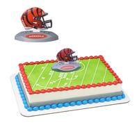 NFL Cincinnati Bengals Football Helmet Cake Topper | Party Decoration | Officially licensed team logo, food safe, game day and tailgate ready to use, 3D helmet shaped, reusable