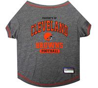 NFL Cleveland Browns Dog T-shirt Medium. - Licensed Shirt for Pets Team Colored with Team Logos- Premium Stretchable Materials for the comfort of your Dog & Cat
