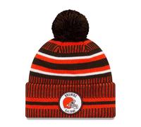 Nfl Cleveland Browns Sideline 2019 Bobble Beanie Cuffed Knit Hat Newera