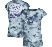 NFL Colts Ladies Blue Tie-Dye Boyfriend T-Shirt