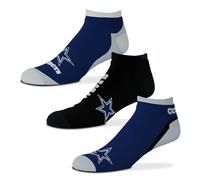 NFL Dallas Cowboys Socks 3-Pack Flash Sneaker Socks